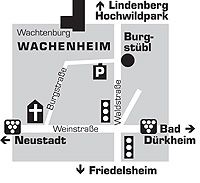 Anfahrtskizze in Wachenheim